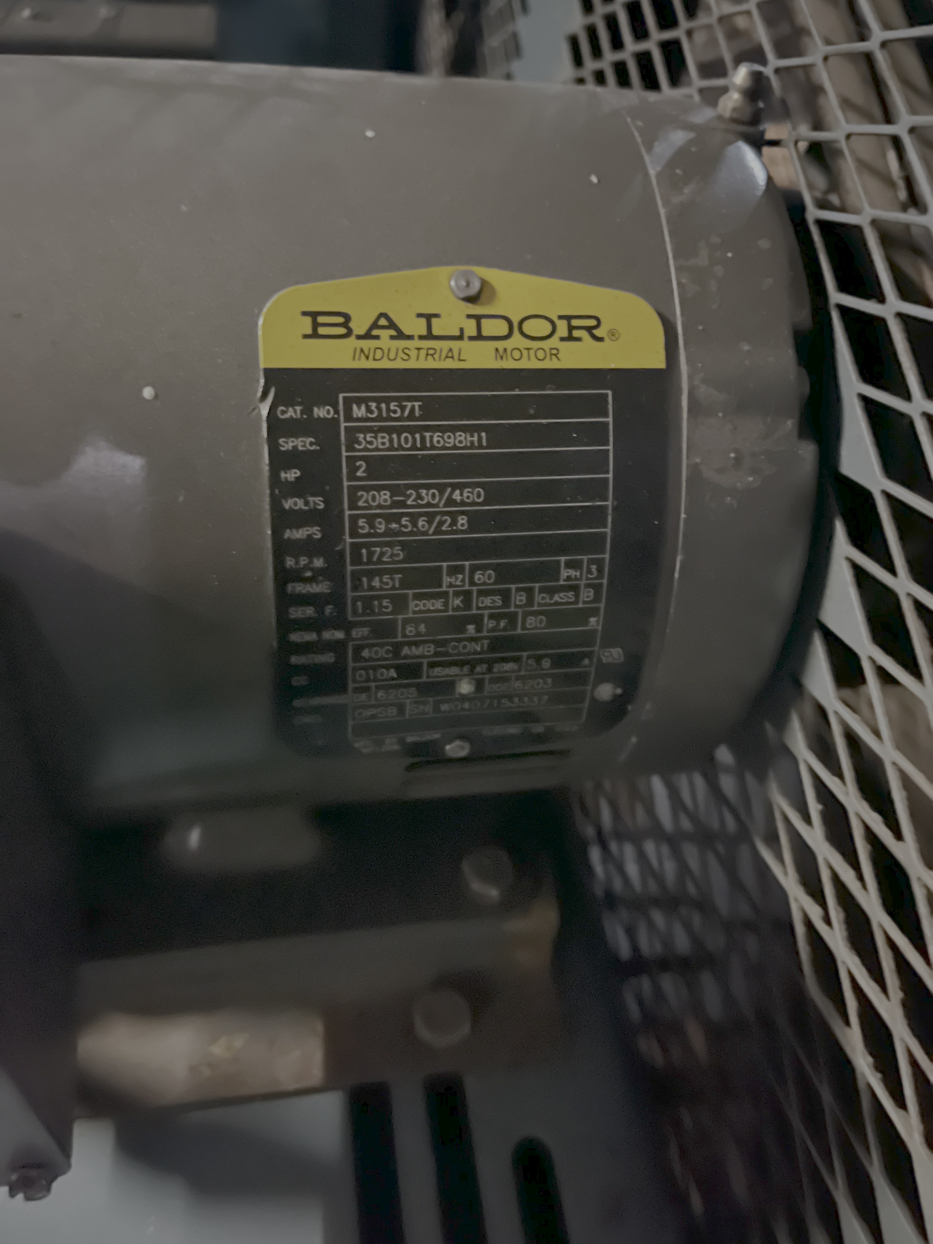 2HP  Saylor-Beall  Model CD-PL-720-80 Air Compressor